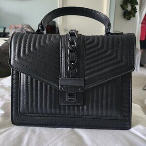 Aldo Black Quilted Top-Handle Shoulder Bag